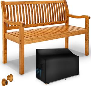 Tillvex® awka ogrodowa drewno jasnobrzowy 150 cm / 3 - 4 osoby awka parkowa solidna awka ogrodowa meble ogrodowe
