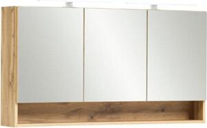 Szafka z lustrem Karan 120cm 3 drzwi z owietleniem - db