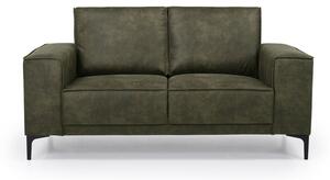 Zielona sofa z imitacji skóry 164 cm Copenhagen – Scandic
