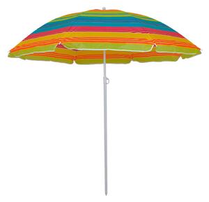 Parasol ogrodowy Master Grill&Party rednica 180 cm biao-óte paski JKB02