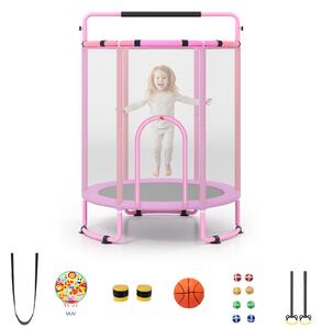 Trampolina dziecięca 154 cm z akcesoriami do ogrodu