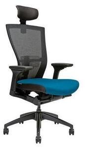 Krzesło biurowe Merens, niebieskie