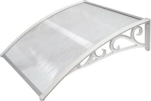MVPOWER Rolety i zadaszenia okienne - Poliwglan - Aluminium - 120x75 cm - Przezroczyste - Odporne na warunki atmosferyczne - Biay