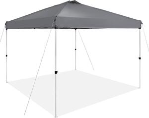 Namiot imprezowy typu pop-up – pawilon – 3 x 3 m – szary – ochrona przed promieniowaniem UV – namiot imprezowy typu easy-up