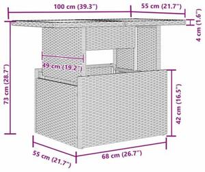 Zestaw Mebli Ogrodowych Komplet Wypoczynkowy Z Poduszkami 5-Częściowy Czarny Rattan Na Taras Balkon Ogród
