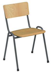 Drewniane krzesło do jadalni Antracit