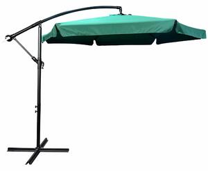 Wodoodporny parasol ogrodowy i tarasowy CYNIA ciemnozielony 300x300x245 cm