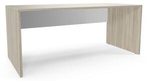 Stół biurowy Viva, 180 x 80 x 75 cm, wersja prosta, dąb oyster/biały