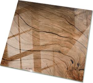 Natural Wood Pattern- Glass Kitchen Worktop - Szklany blat kuchenny - Nowoczesny blat kuchenny - Trway blat kuchenny - Higieniczny blat kuchenny - atwy do czyszczenia blat kuchenny - 50x50 cm