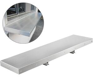 Póka cienna ze stali nierdzewnej 1220 x 305 x 50 mm póka cienna na wózek kuchenny póka cienna na talerze 20 kg