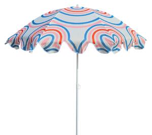 Parasol plaowy UV 30+ parasol balkonowy niebieskie kóka paski