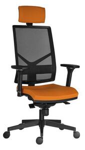 Krzesło biurowe Omnia, pomarańczowe