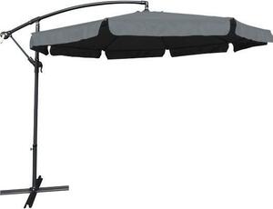 Parasol ogrodowy DALLAS 3m ciemnoszary z pokrowcem