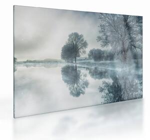 Obraz na szkle - zimowa natura (70x50 cm)