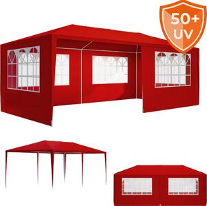 Namiot imprezowy NEAPOL, 3x6m, czerwona