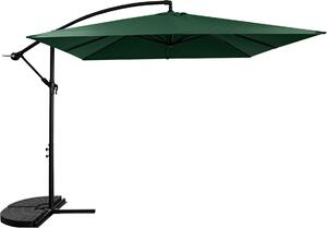 Aga Parasol ogrodowy skadany na wysigniku 250 cm 2,5 m zielony