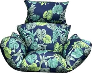 Happyment® Poduszka do siedzenia Tavien - do wiszcego fotela Egg Chair - wodoodporna - zielona - zdejmowana i zmywalna - do hutawki ogrodowej i patio