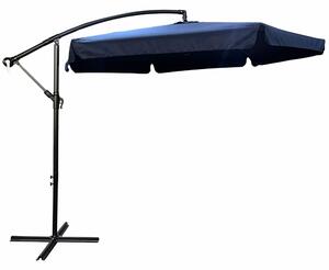 Wodoodporny parasol ogrodowy i tarasowy CYNIA w kolorze granatowym 300x300x245cm