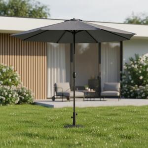 Mucola parasol Ø3m parasol ogrodowy parasol obrotowy 360° parasol tarasowy parasol wspornikowy parasol plaowy - szary