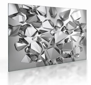 Obraz na szkle - abstrakcja 3D (70x50 cm)
