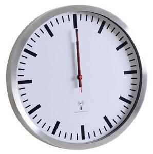 Zegar ścienny, aluminiowy/biały, 35, 5 cm, DCF