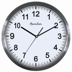 Zegar analogowy Q6 Manutan, autonomiczny kwarcowy, średnica 34 cm