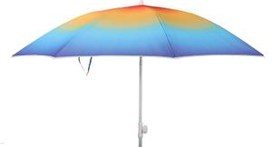 Parasol Parasol plaowy Parasol balkonowy Ochrona UV 50+ niebieski óty 155 cm kolorowy