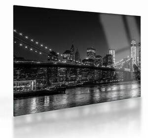 Obraz na szkle - most Brooklyn Bridge w Nowym Jorku (70x50 cm)