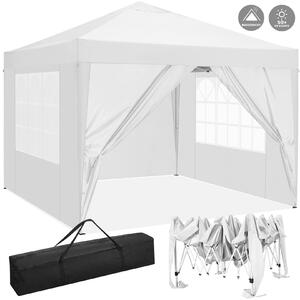 Skadany pawilon Pop Up Pavilion 3x3 Skadany z 4 cianami bocznymi, wodoodporny, ochrona UV 50+, pawilon ogrodowy namiot imprezowy, w zestawie torba