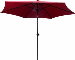 Parasol ogrodowy ORIENT z regulacj nachylenia w kolorze czerwonym 270x270x235cm