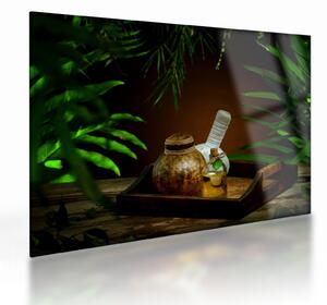 Obraz na szkle - rzeczy spa (70x50 cm)