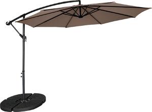 Parasol ogrodowy Houseland Zynex 300 cm jasnobrzowy