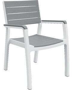 Krzesło ogrodowe Harmony, biały/szary