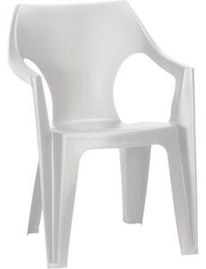 Ogrodowe krzesło plastikowe Dante, białe