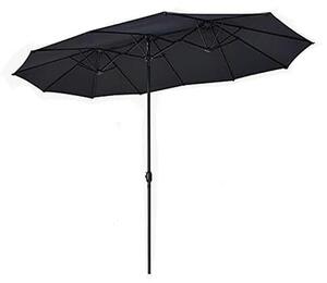 KOMFOTTEU podwójny parasol 460 x 260 cm, duy parasol z korb i 12 ebrami, parasol ogrodowy parasol balkonowy parasol rynkowy parasol stoowy parasol na basen, podwórko