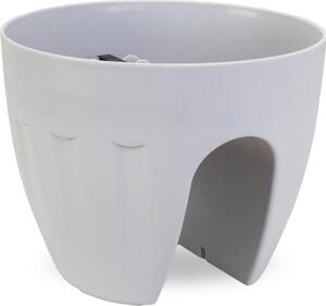 Doniczka na Balustradę Mrozoodporna i UV-Odporna Szara 20x26 cm LS7001S/Szary