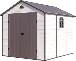 Domek ogrodowy G21 Boston 670 - 241 x 278 cm, tworzywo sztuczne, beowy