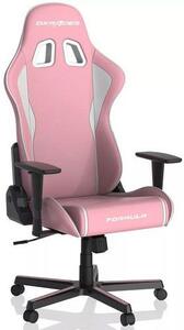 Krzesło biurowe DXRacer OH/FML08/PW – białe/różowe