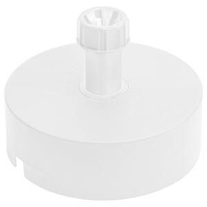 Stojak na parasole Stojak na parasole Biay Stojak wykonany z polipropylenu Okrgy ksztat D 40 cm na taras ogrodowy rednica trzonu 20-40mm Podstawa parasola moe by wypeniona piaskiem z wod lub wirem lub