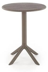 Stolik ogrodowy CALVO 60x60 khaki z tworzywa PVC