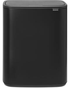 Brabantia Kosz na śmieci Touch BO 2 x 30 l czarny matowy