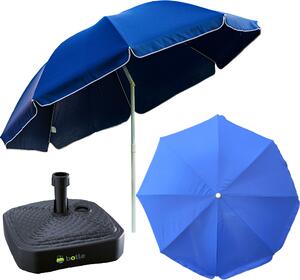 Parasol ogrodowy Parasol ogrodowy 240 cm z kwadratow podstaw w zestawie Ogród Plaa Balkon