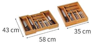 Wkład na sztućce regulowany, 35-58 cm, bambusowy, KESPER