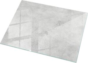 Betonowa tekstura z zarysowaniami - Szklany blat kuchenny - Szklany blat kuchenny - Nowoczesny blat kuchenny - Trway blat kuchenny - Higieniczny blat kuchenny - atwy do czyszczenia blat kuchenny - 120x80 cm