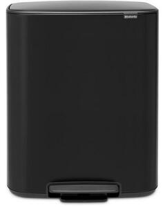 Kosz na śmieci z pedałem czarny Bo 2 x 30 l, Brabantia
