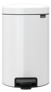 Brabantia Kosz na śmieci z pedałem NewIcon 12 l biały z metalowym wkładem