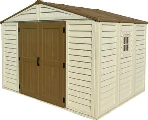 DURAMAX Woodbridge Plus Domek ogrodowy 76 M² + Konstrukcja podogi Winyl Beowy 40214