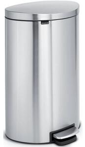 Brabantia Kosz na śmieci z pedałem FlatBack 40 l matowa stal nierdzewna