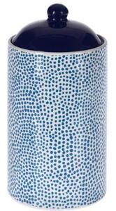 Pojemnik z pokrywką, ceramiczny, niebieski, 750 ml