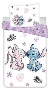 Bawełniana dziecięca pościel jednoosobowa 140x200 cm Lilo and Stitch – Jerry Fabrics